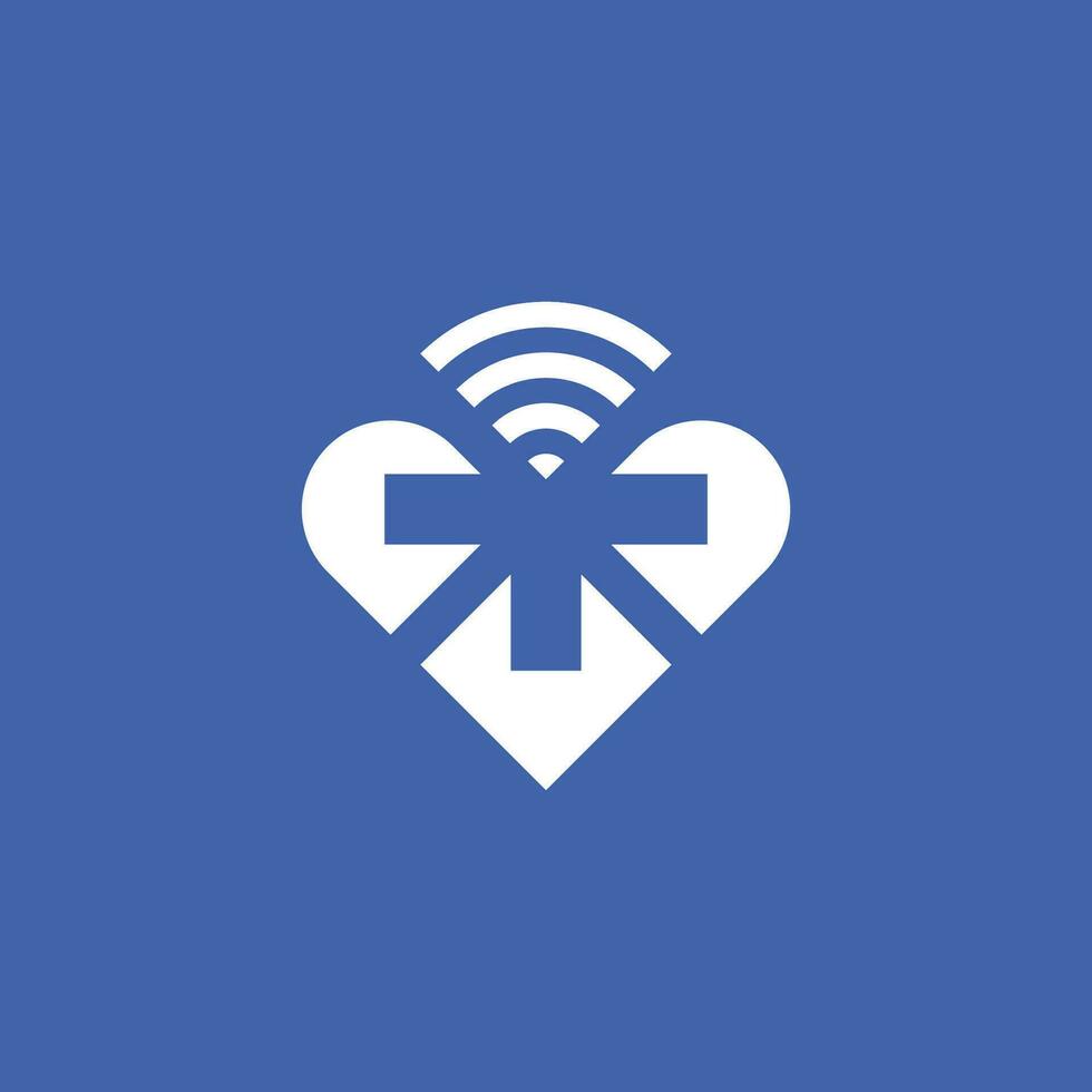 letter T signal wifi logo. modern T network monogram vector