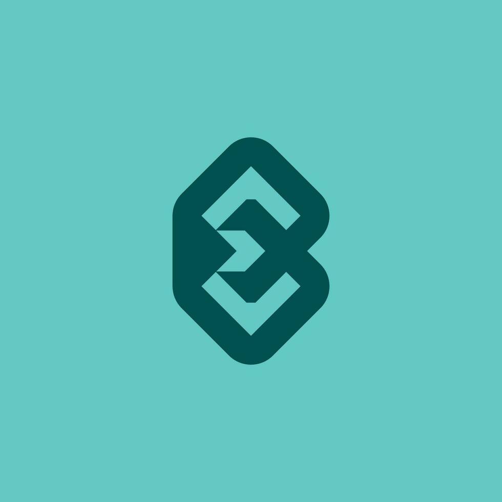 logo letter EB or BE. logo combination between the letters B and E. suitable for technology businesses. simple BE EB monogram. vector