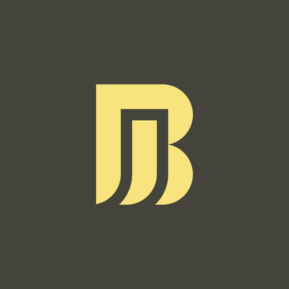 elegant modern letter B and J monogram logo 31976735 Vector Art at Vecteezy