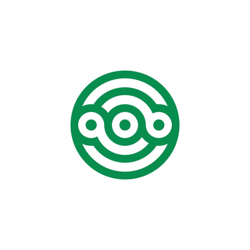 simple abstract letter S circle modern logo vector