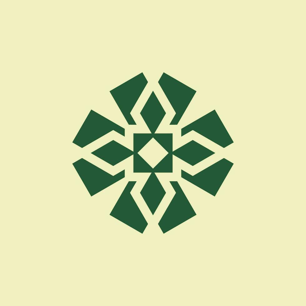 resumen elegante floral mandala lujo logo vector