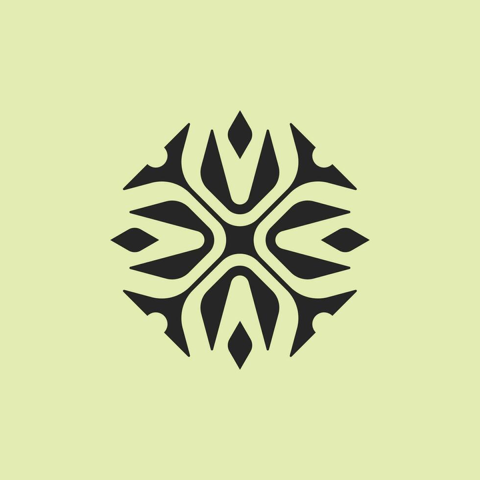 abstract elegant modern floral mandala luxury logo vector