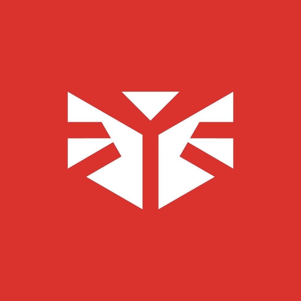 abstract bird emblem shield logo vector