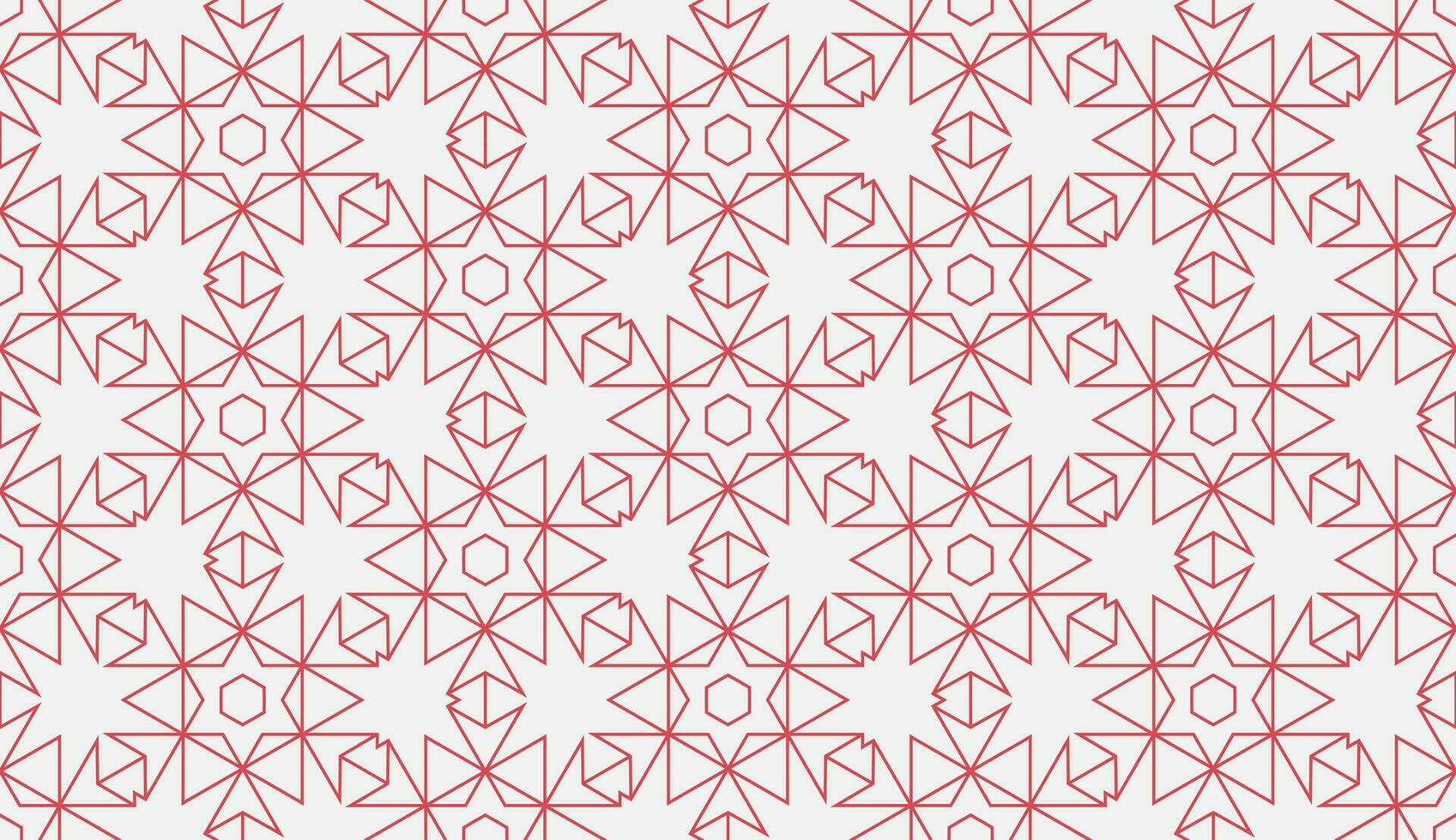 abstract geometric red and white seamless pattern vector