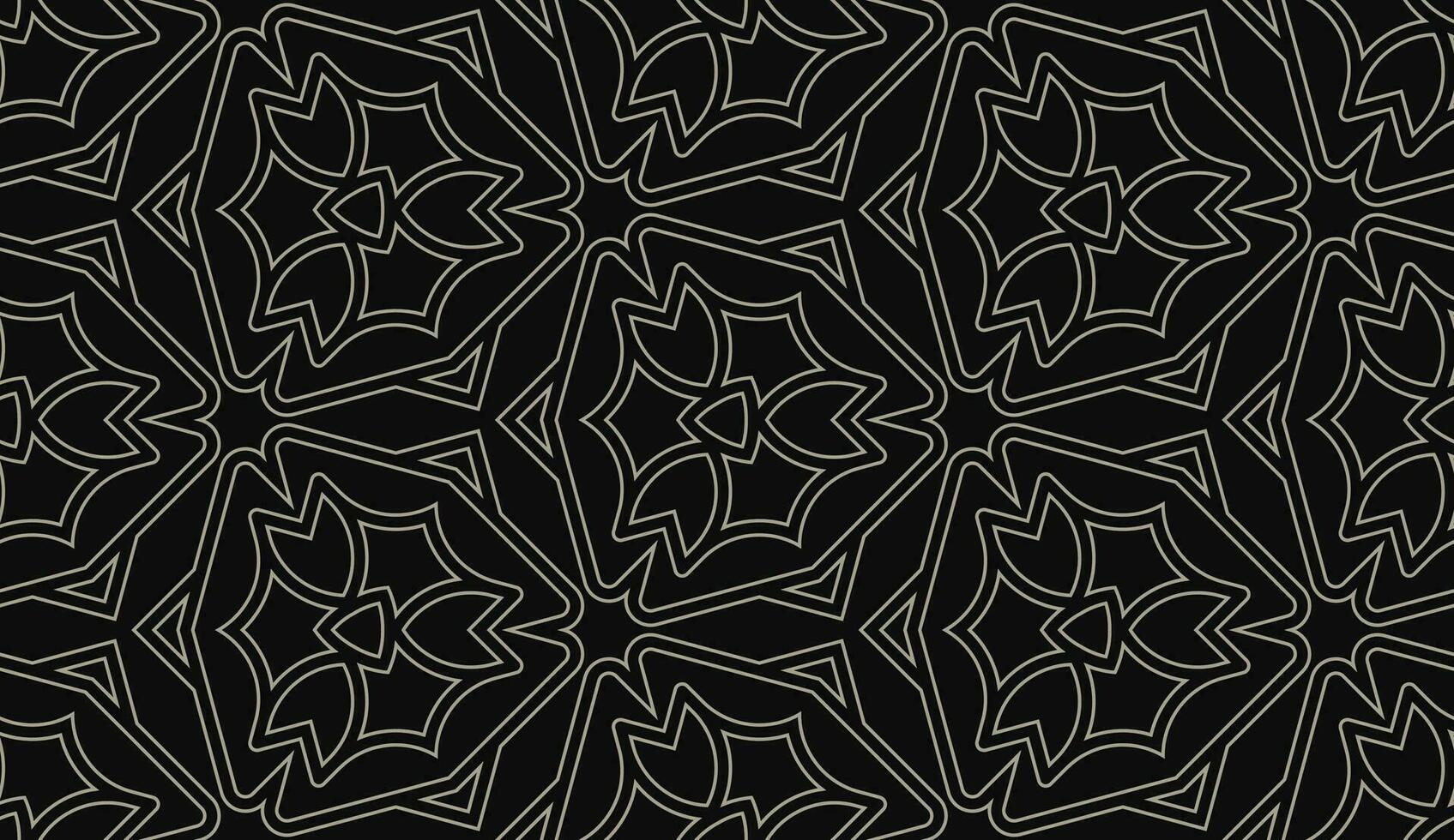 abstract luxury gold floral nature element seamless pattern vector