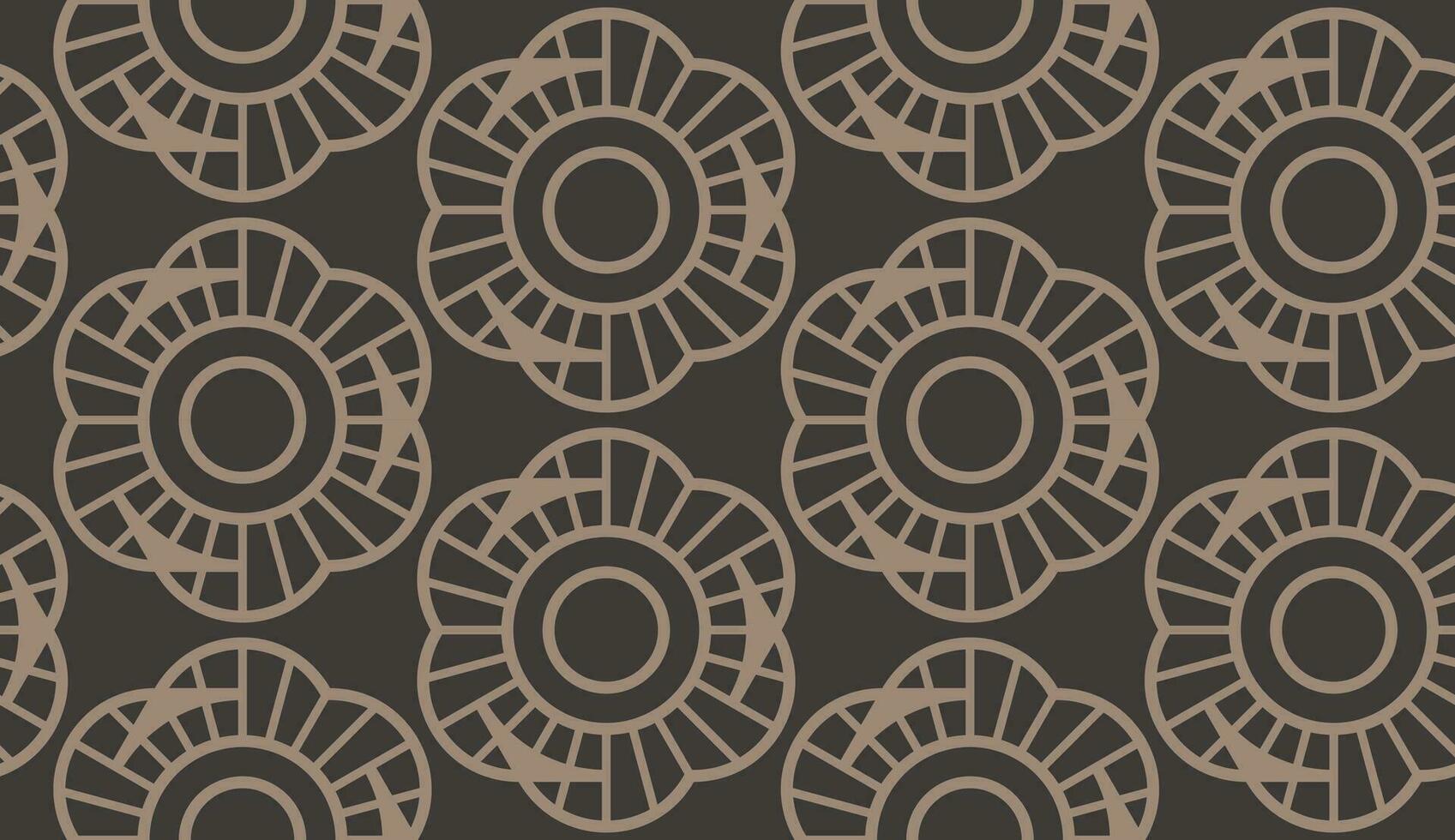 abstract chocolate or brown flower seamless pattern vector