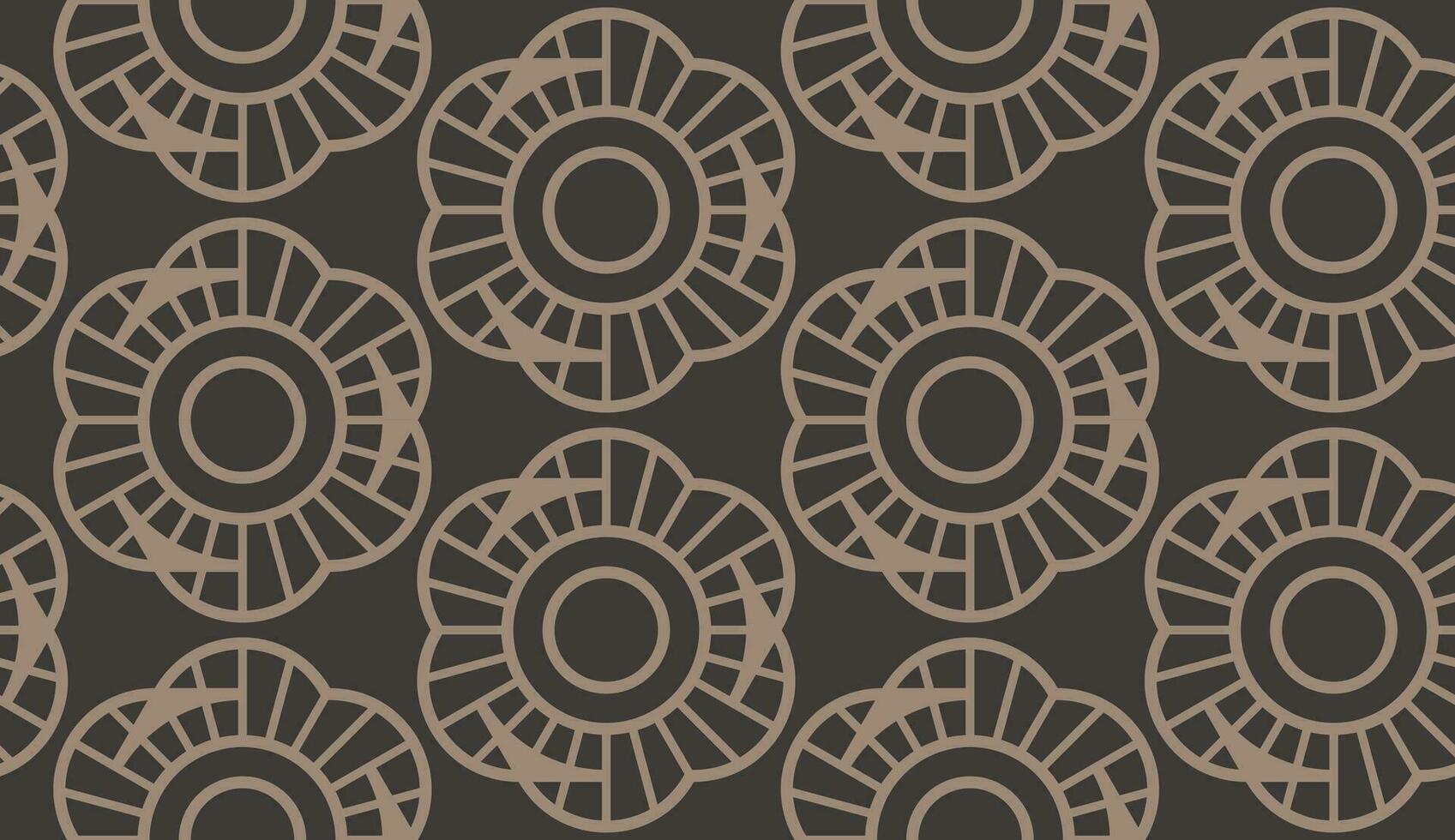 abstract chocolate or brown flower seamless pattern vector