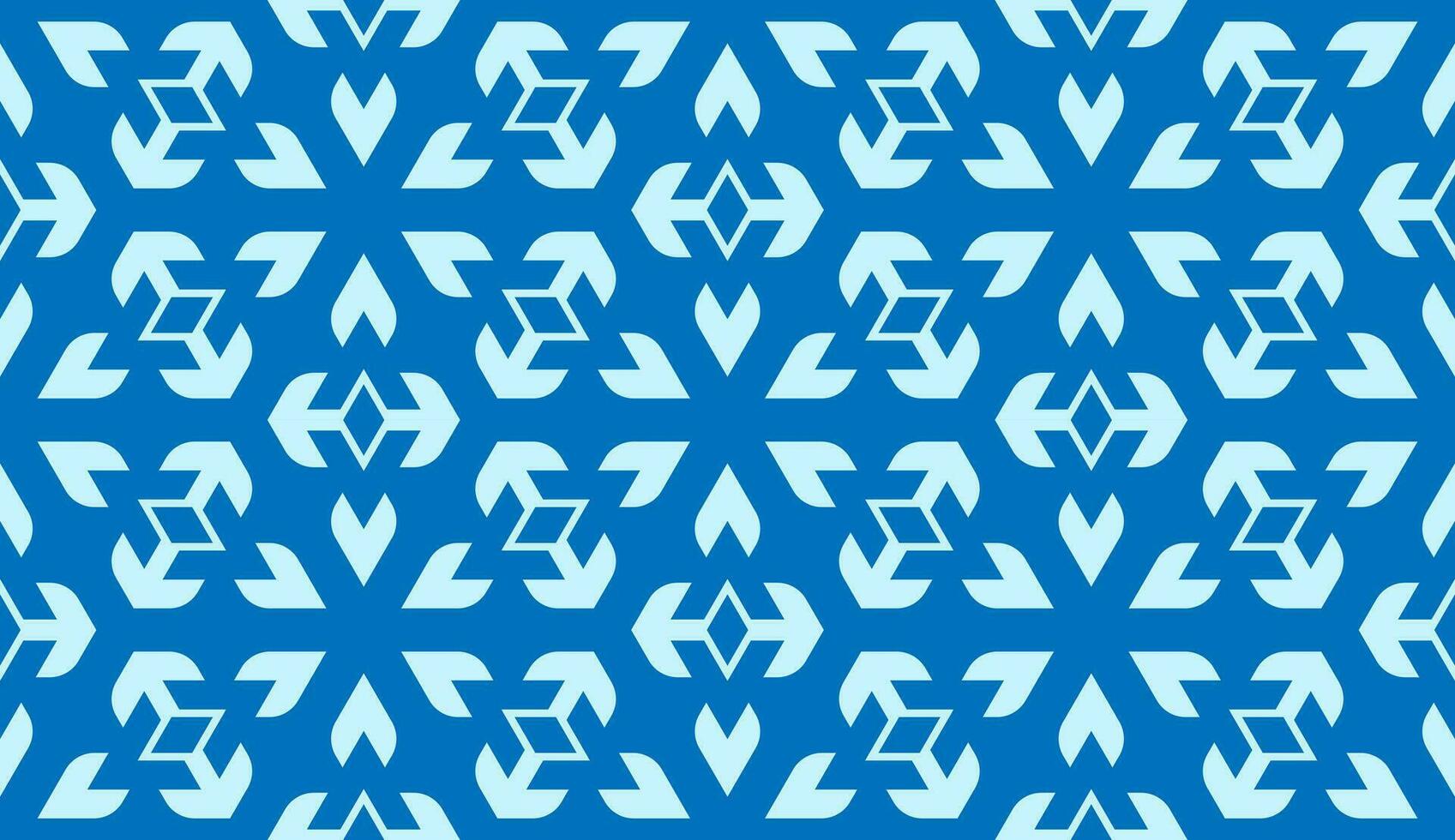 abstract modern blue floral seamless pattern vector
