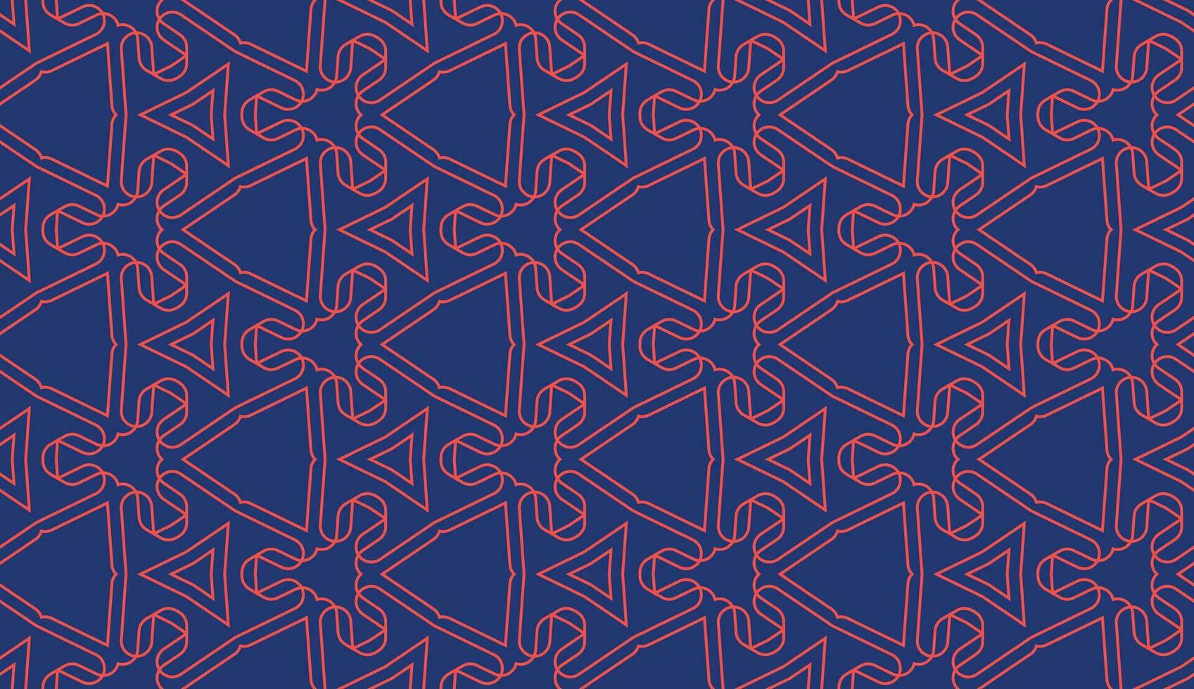 abstract elegant red lines and dark blue background seamless pattern vector