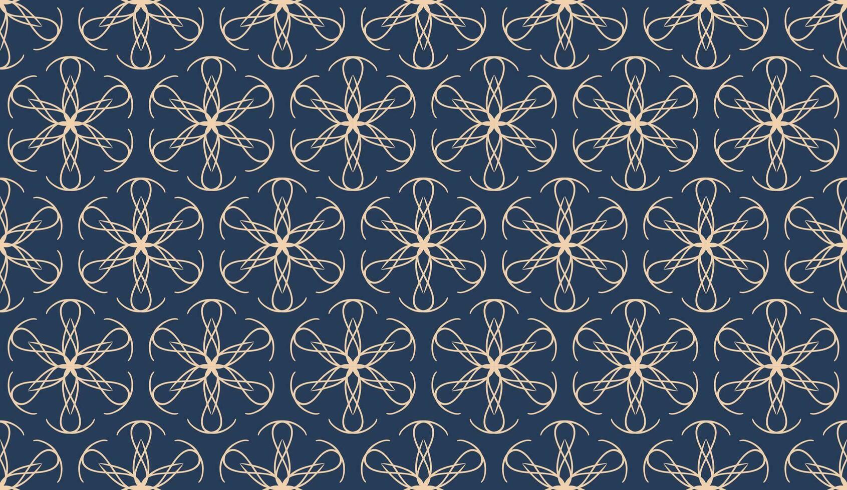 abstract luxury elegant peach and steel blue floral seamless pattern vector