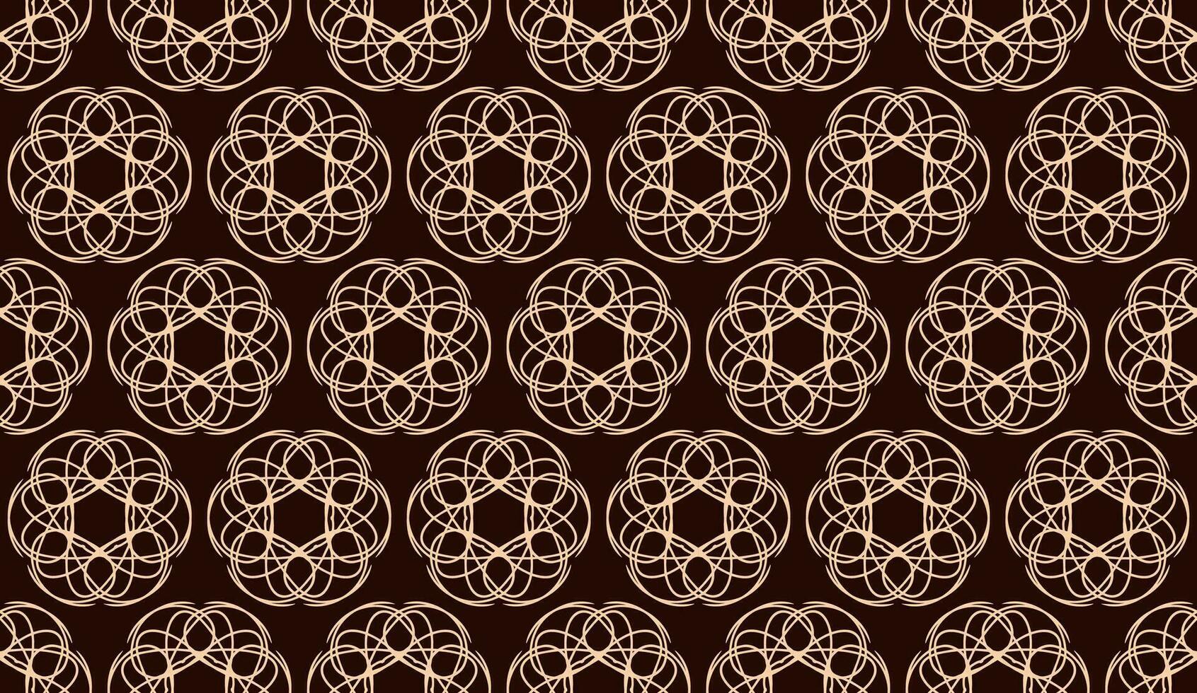 abstract luxury elegant cream and brown floral seamless pattern vector