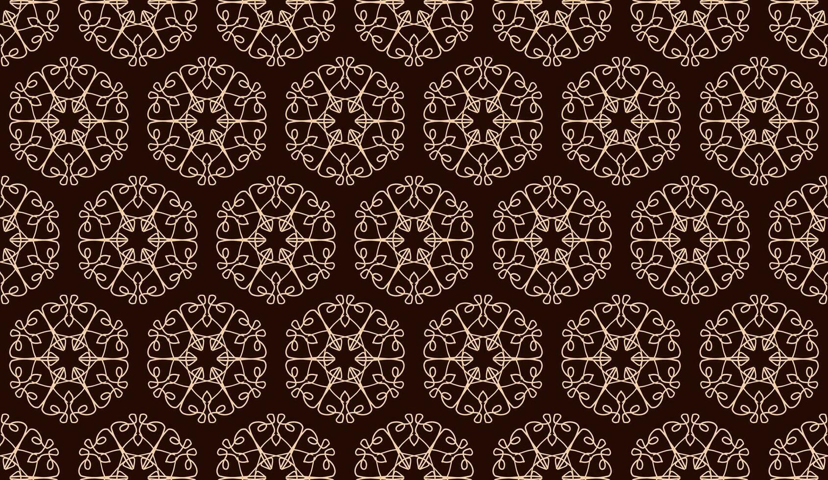 abstract luxury elegant cream and brown floral seamless pattern vector