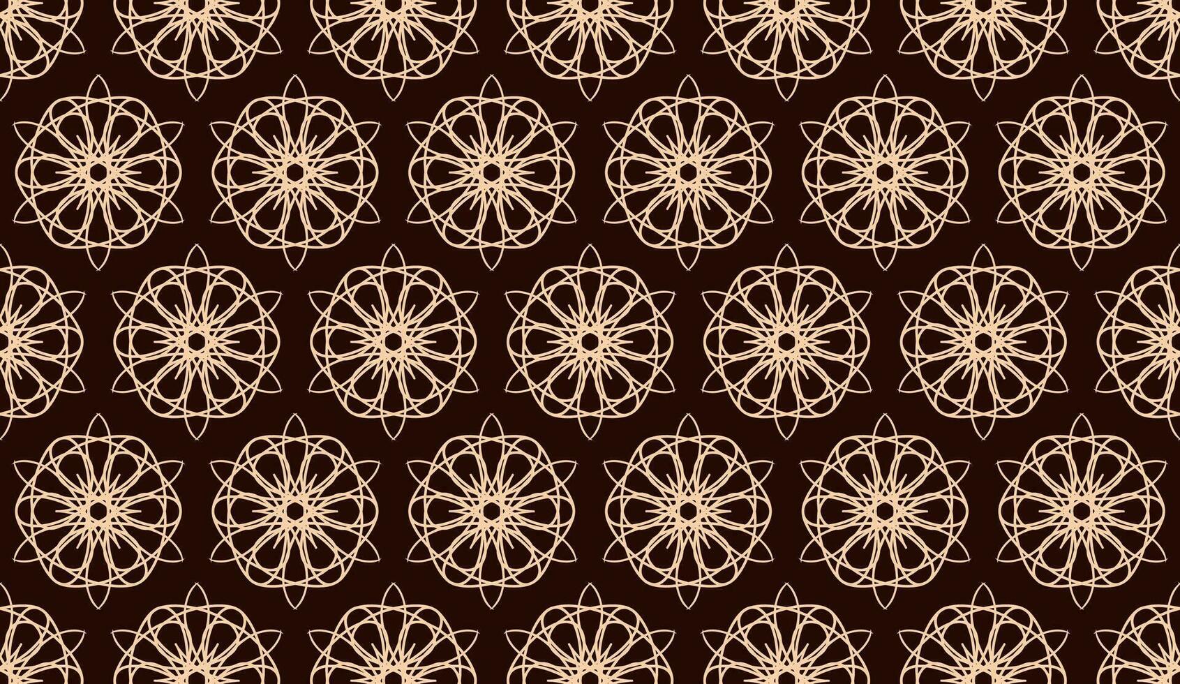 abstract luxury elegant cream and brown floral seamless pattern vector