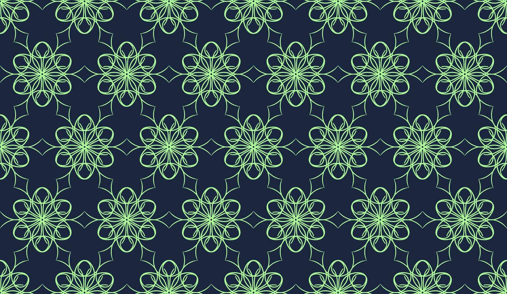 abstract luxury elegant green and navy floral seamless pattern vector