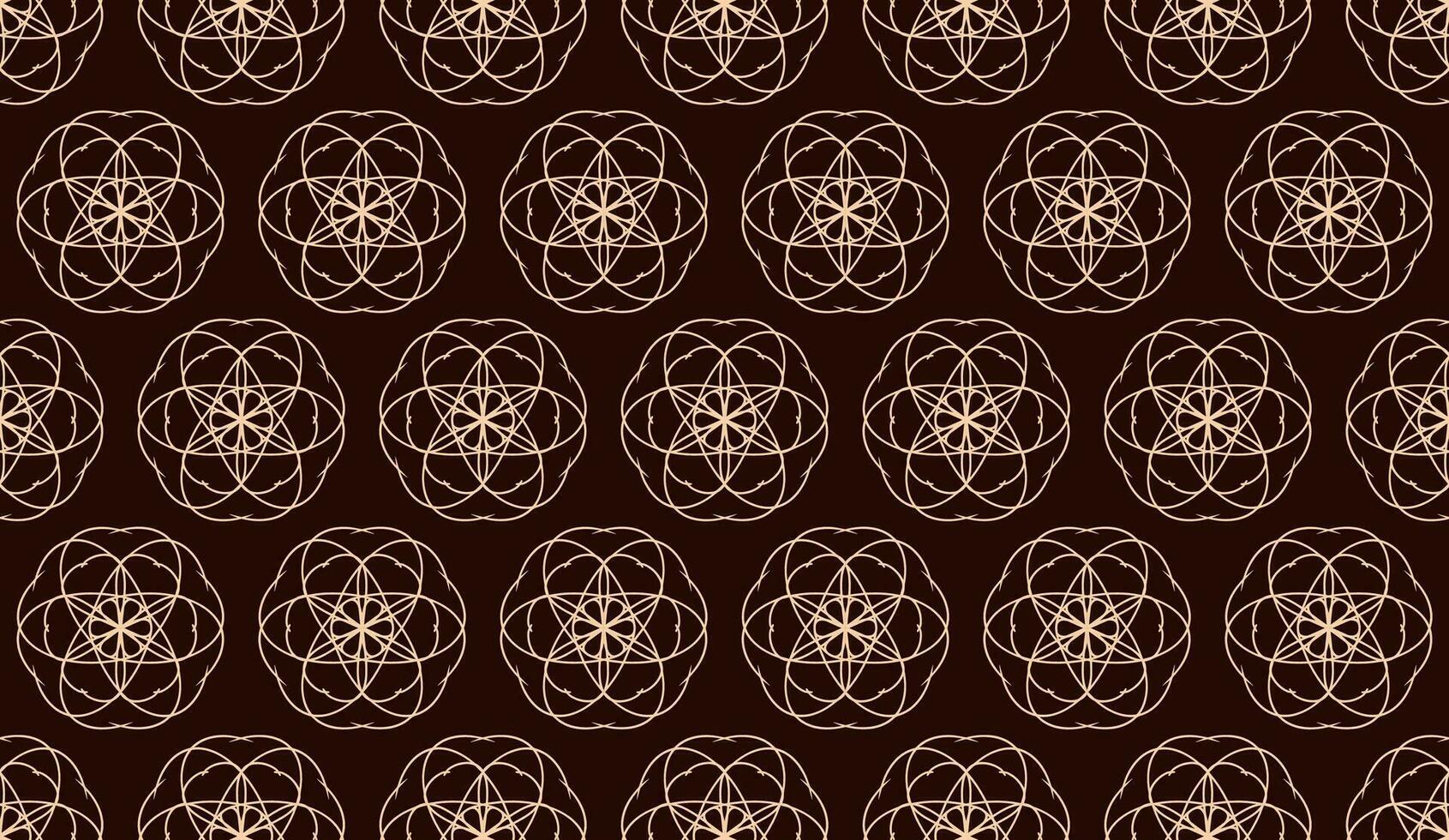 abstract luxury elegant cream and brown floral seamless pattern vector