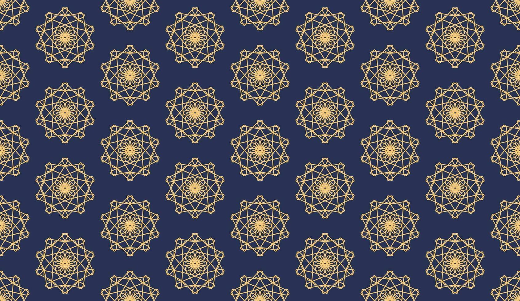 abstract luxury elegant yellow-orange and teal blue floral seamless pattern vector