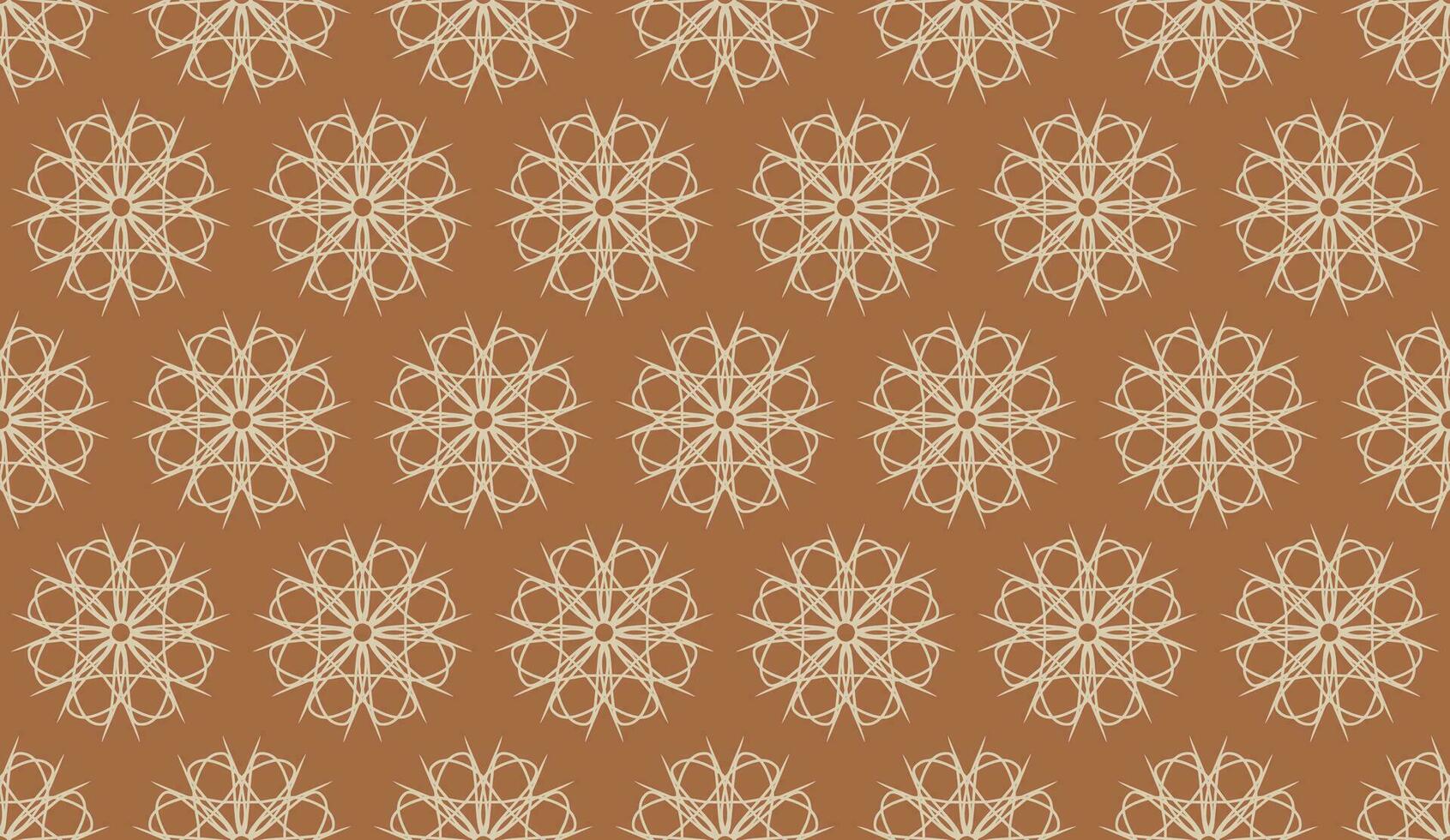 abstract luxury elegant cream and brown floral seamless pattern vector