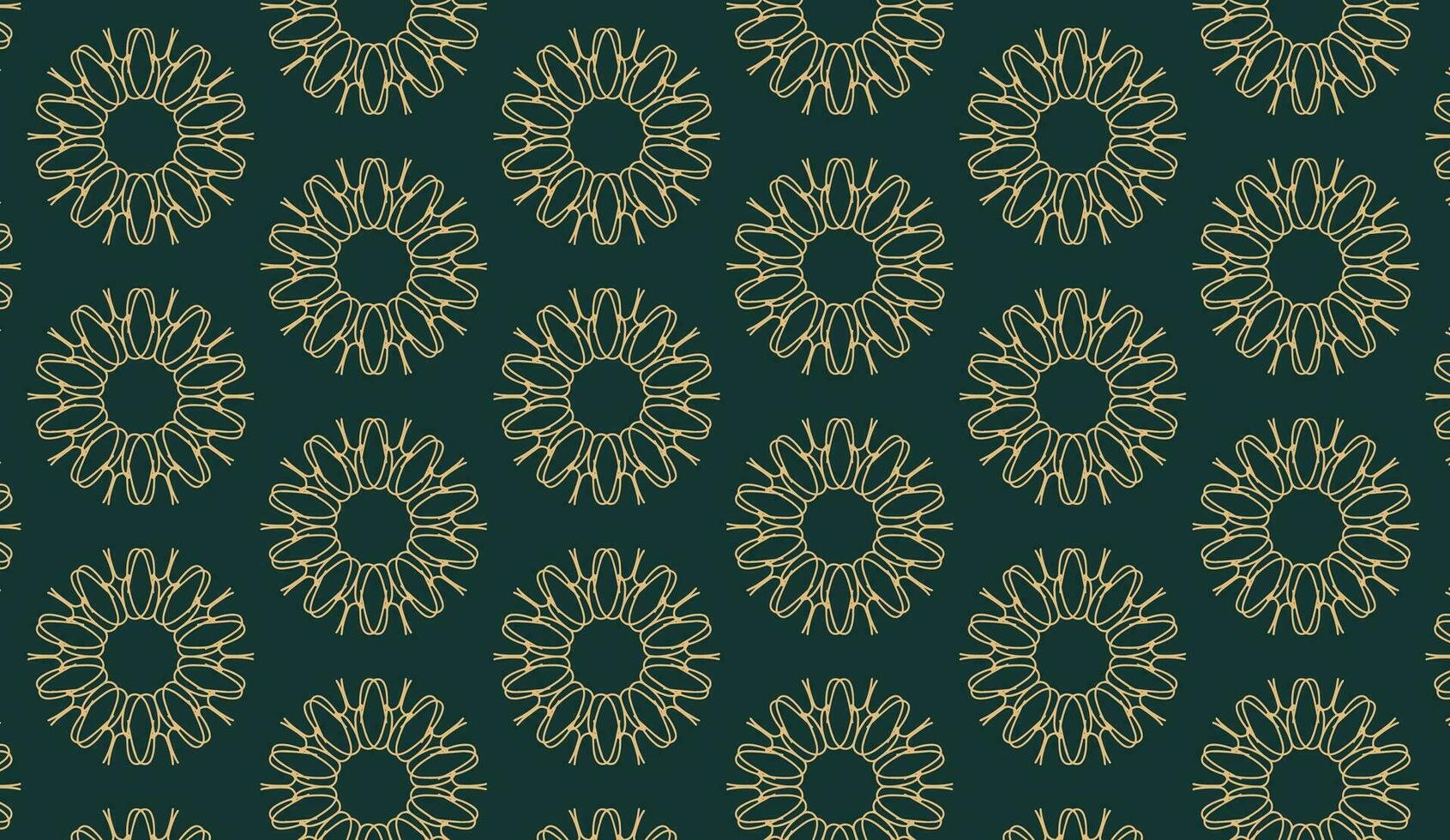 abstract luxury elegant yellow and dark green floral seamless pattern vector