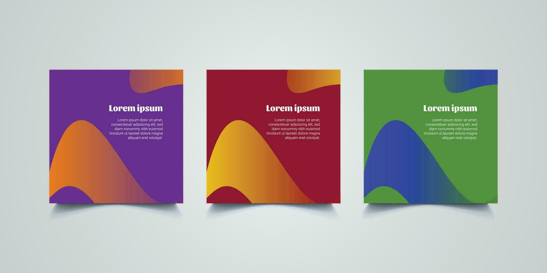 modern social media design square ratio vector