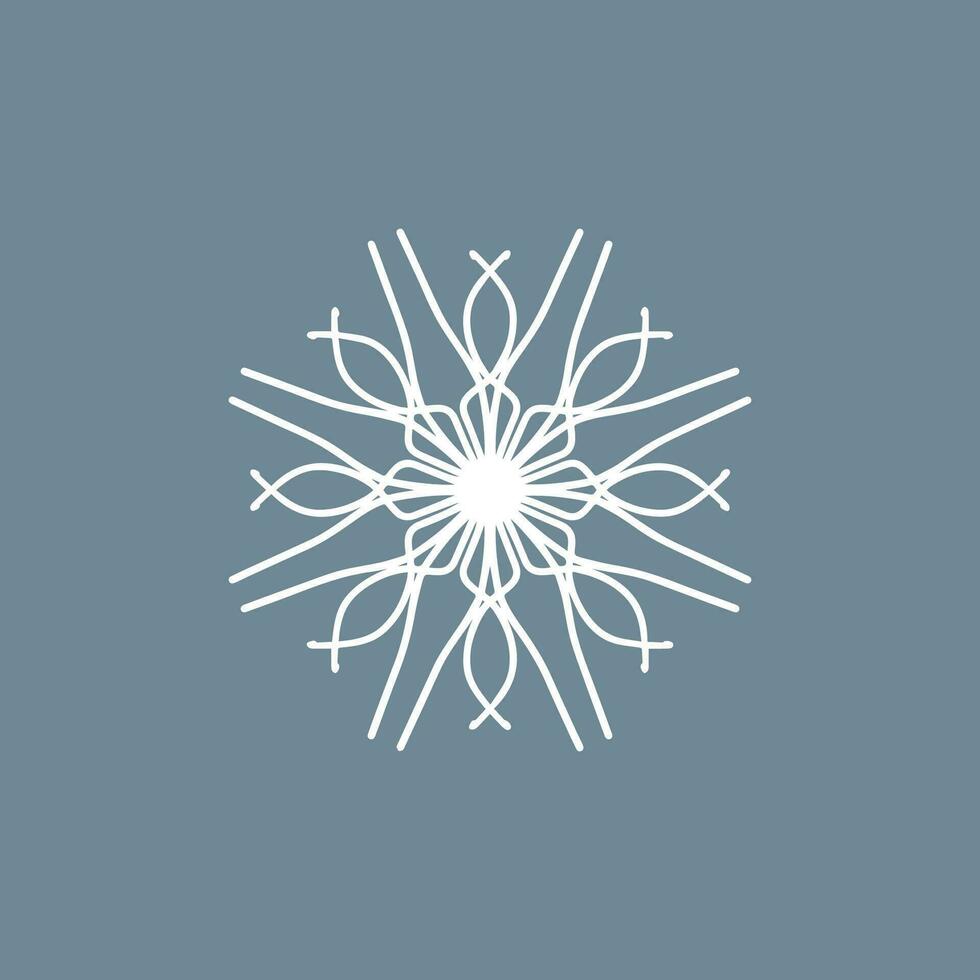 resumen blanco y gris floral mandala logo. adecuado para elegante y lujo ornamental símbolo vector