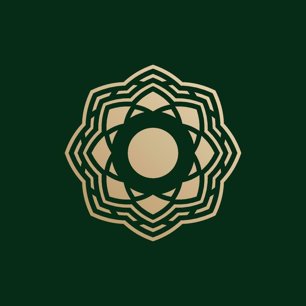 elegant and premium initial letter O symmetrical technology floral logo vector