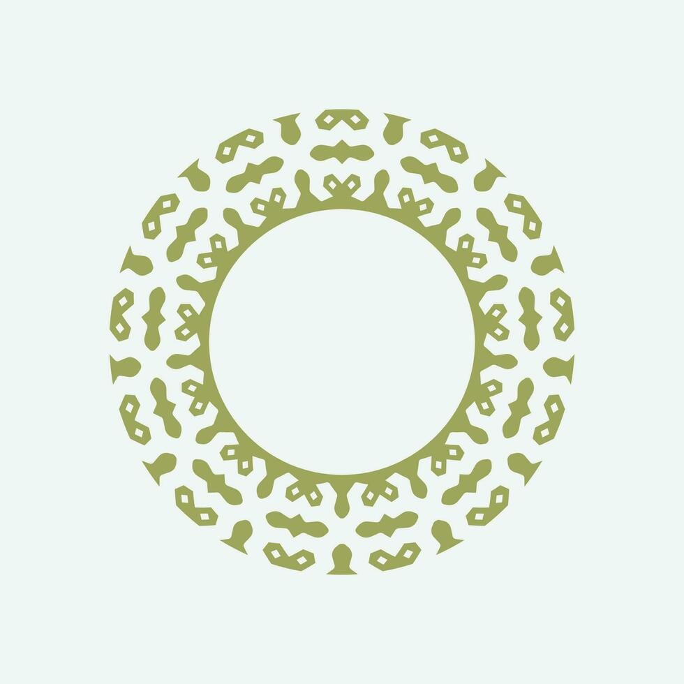 abstract art decorative circle ornamental pattern frame vector