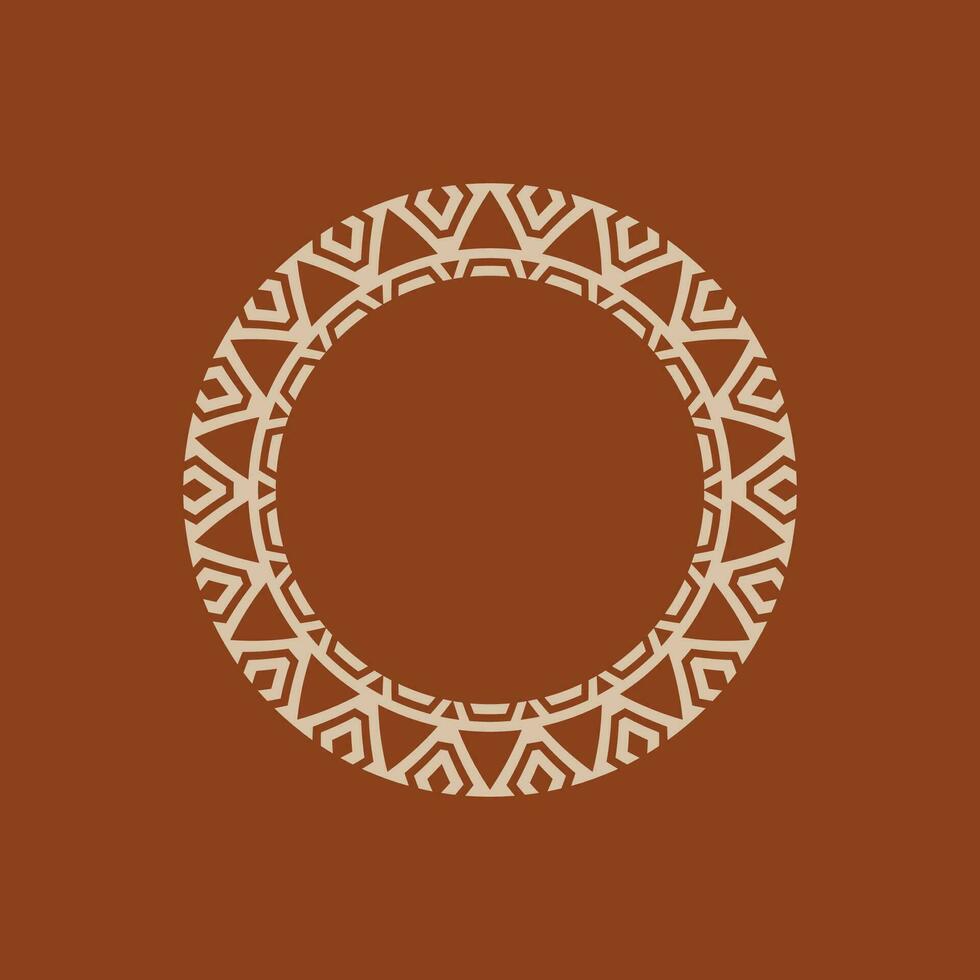 resumen Arte decorativo circulo ornamental modelo marco vector