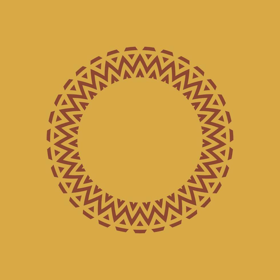 abstract art decorative circle ornamental pattern frame vector