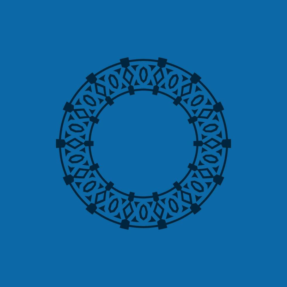 abstract art decorative circle ornamental pattern frame vector