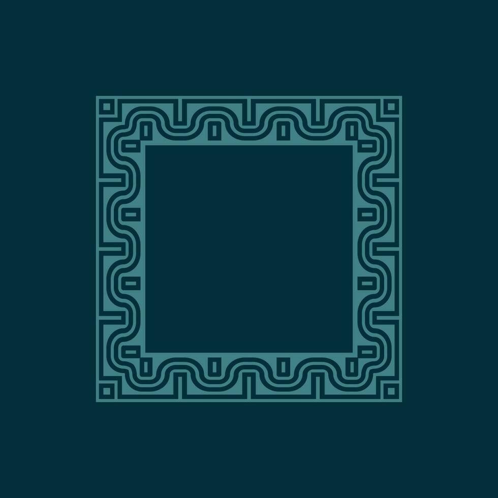 abstract art decorative square ornamental pattern frame 31980874 Vector