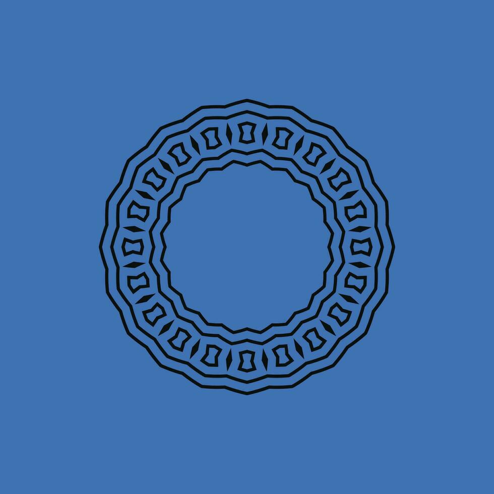 abstract art decorative circle ornamental pattern frame vector