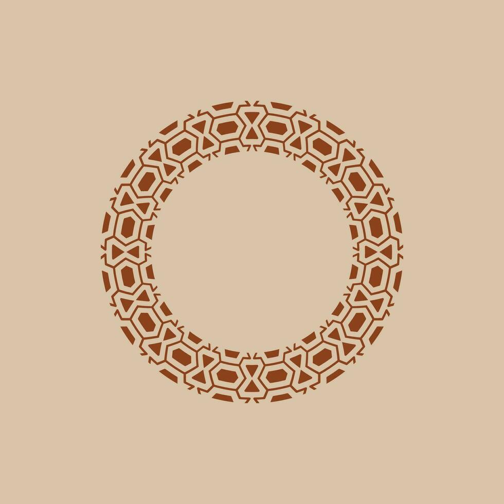 resumen Arte decorativo circulo ornamental modelo marco vector