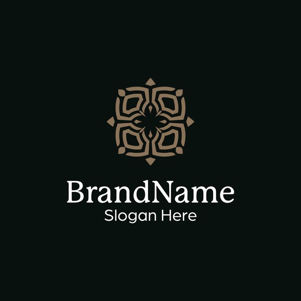 premium and luxury abstract ornamental pattern mandala modern logo vector