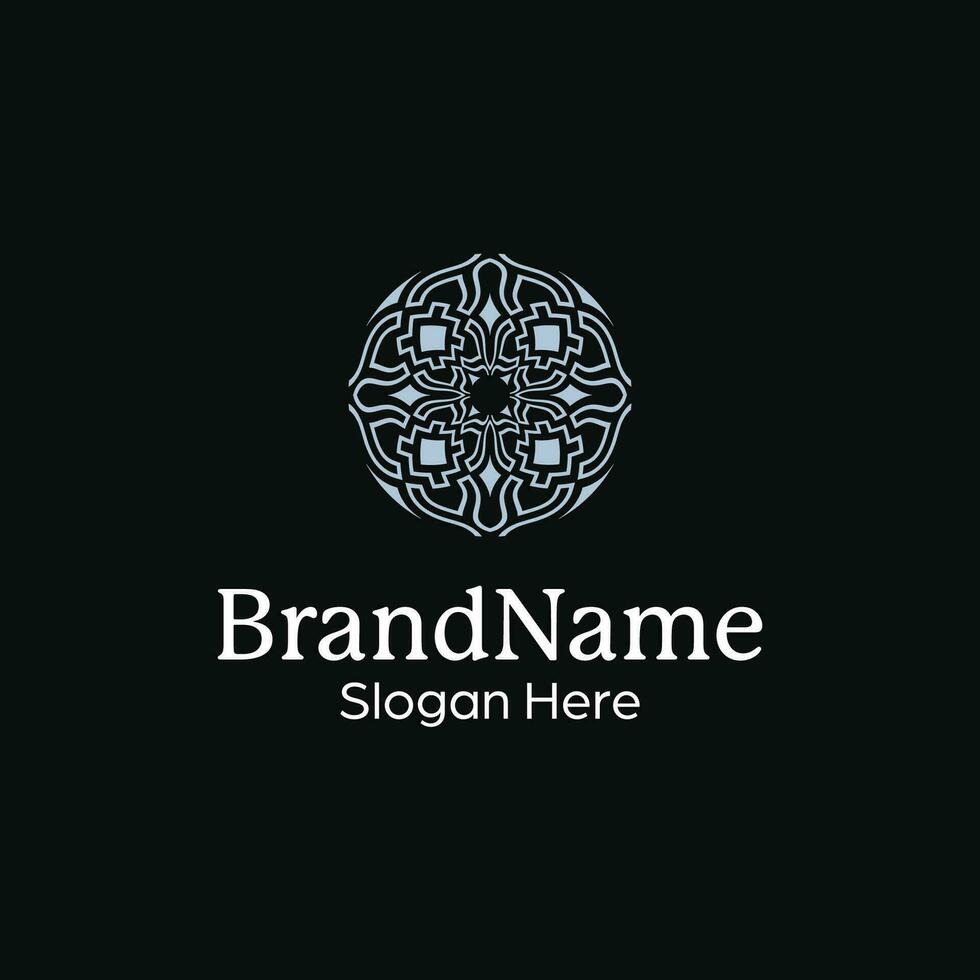 premium and luxury abstract ornamental pattern mandala modern logo vector