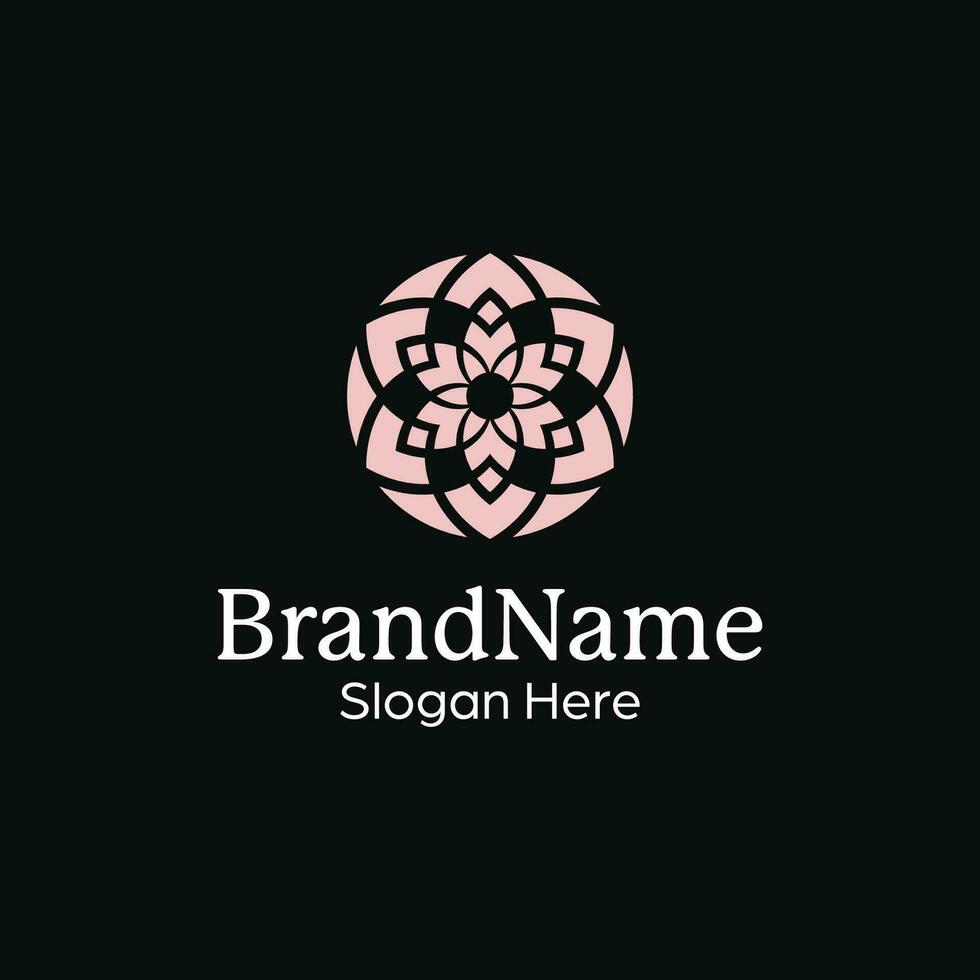 premium and luxury abstract ornamental pattern mandala modern logo vector