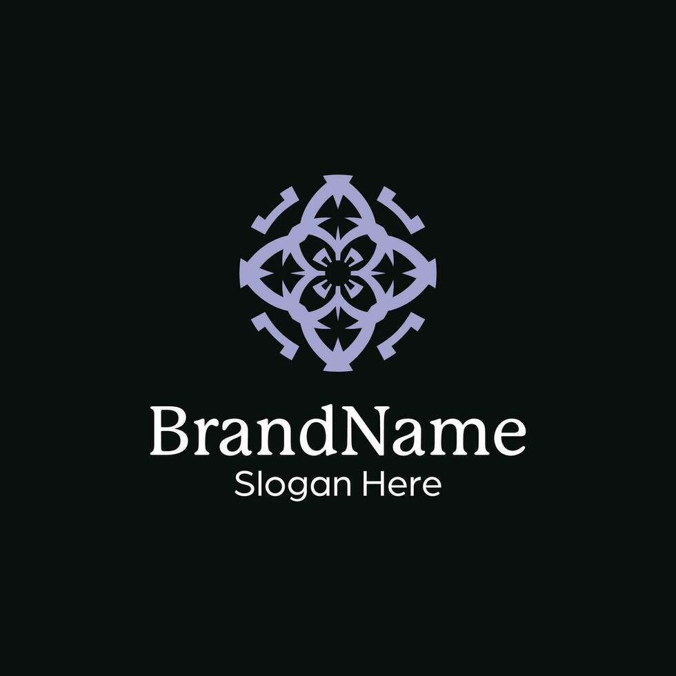 premium and luxury abstract ornamental pattern mandala modern logo vector