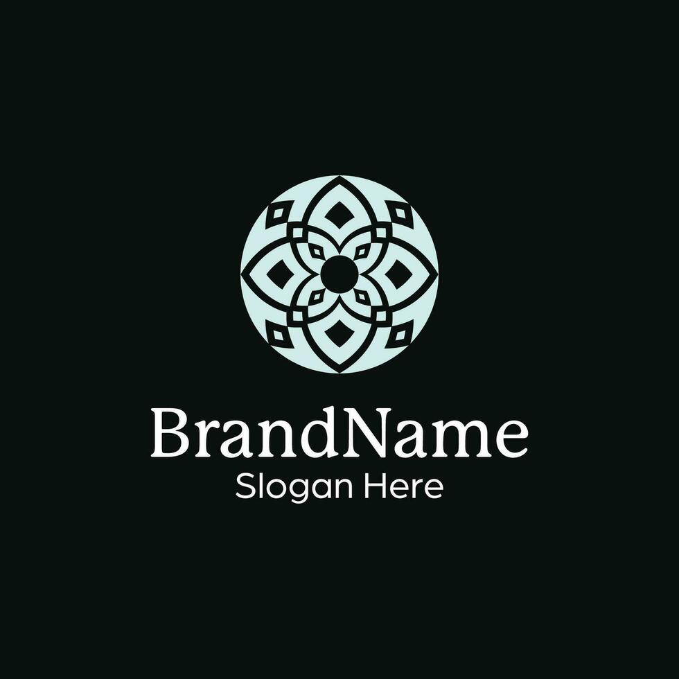 premium and luxury abstract ornamental pattern mandala modern logo vector