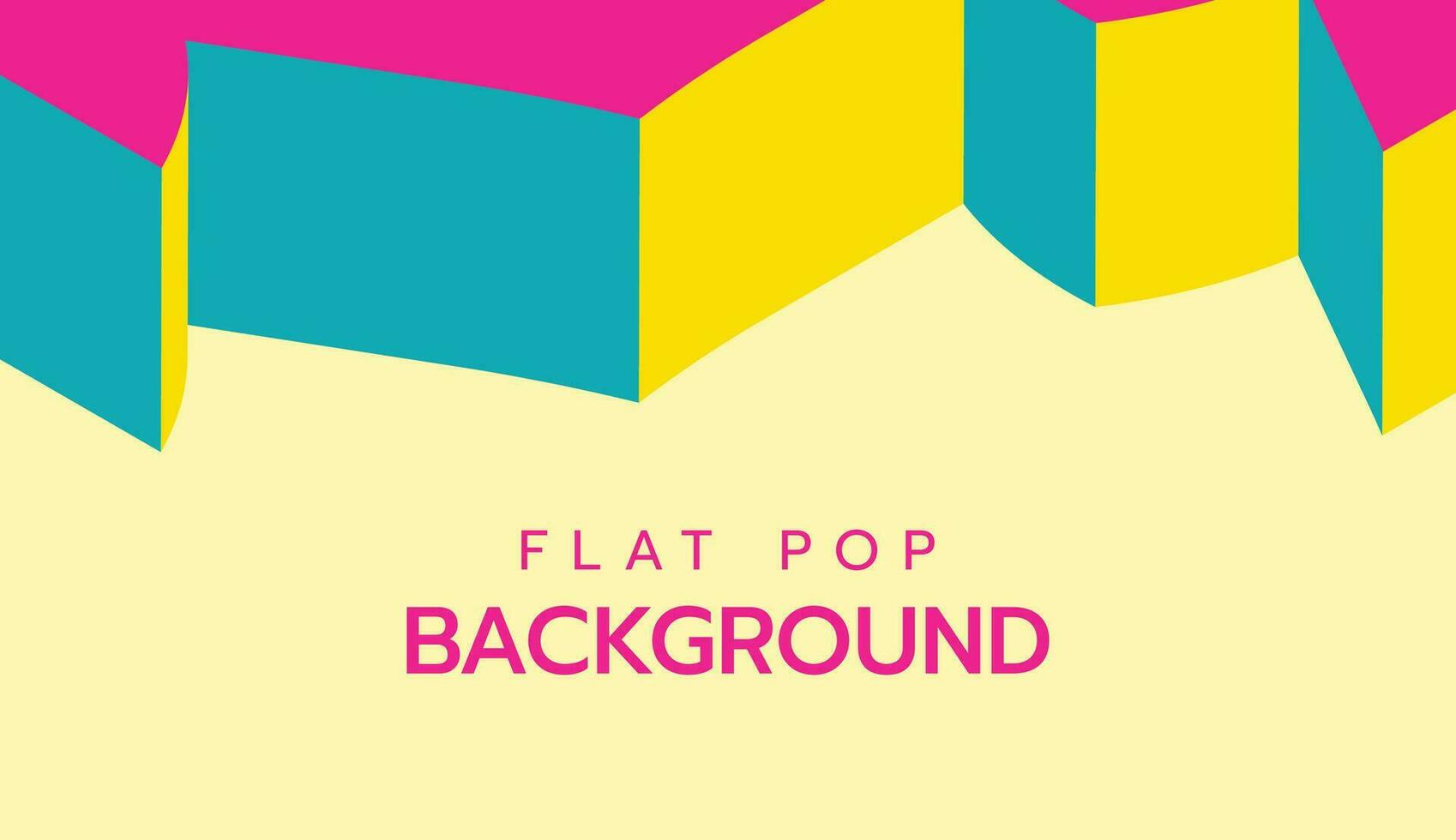 Modern flat colorful pop art background. slide presentation abstract background vector