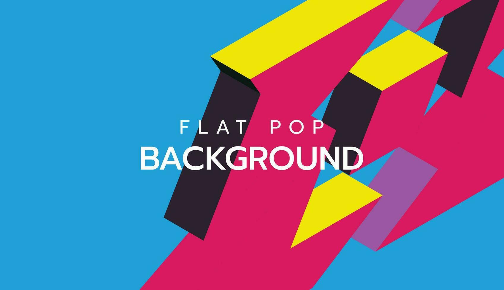 Modern flat colorful pop art background. slide presentation abstract background vector