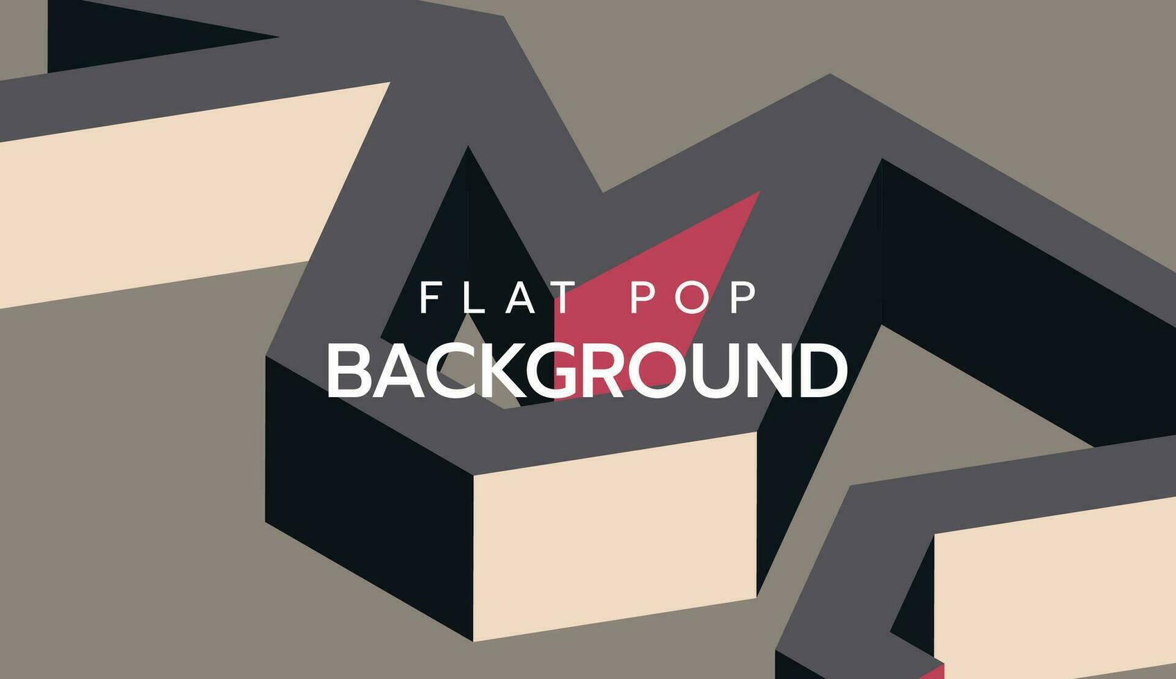 Modern flat colorful pop art background. slide presentation abstract background vector