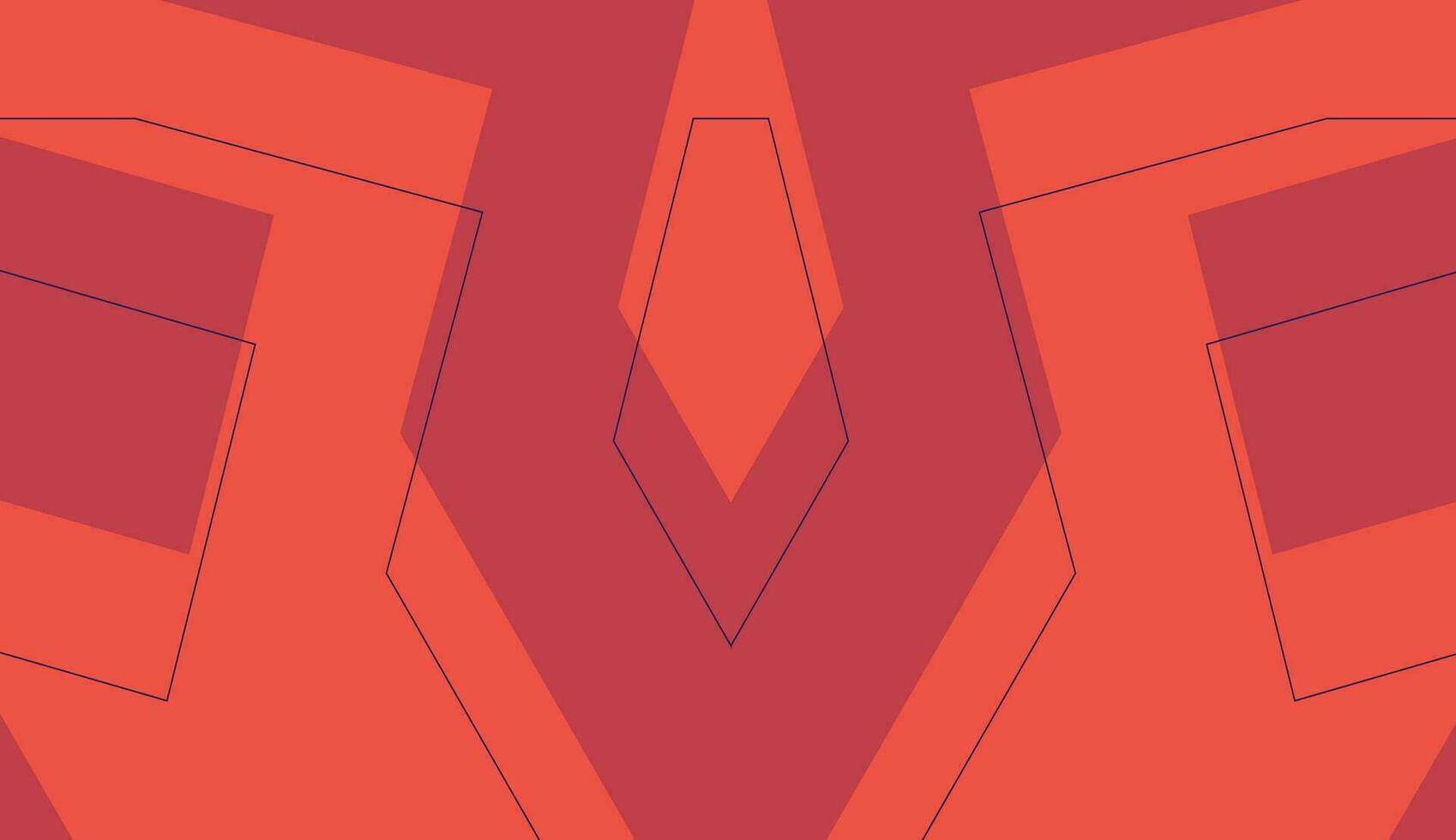 simple and modern red abstract flat banner background vector