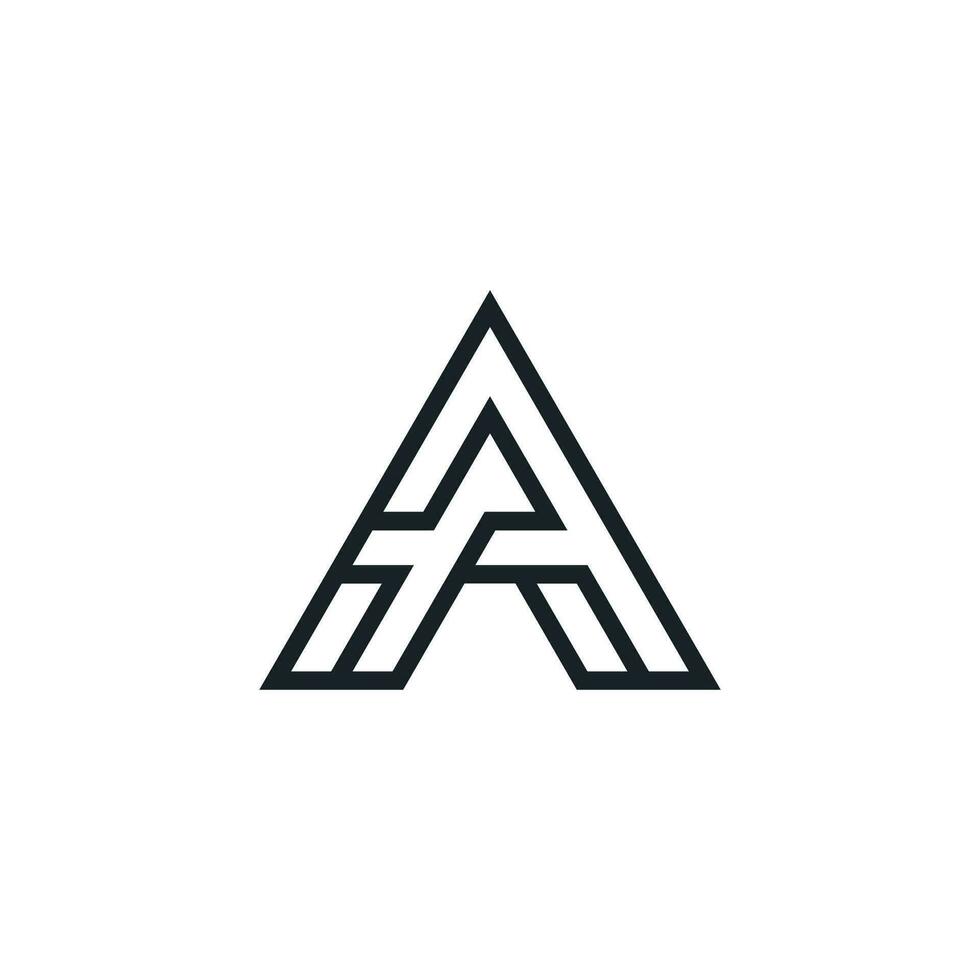 Letter AA or double A logo vector