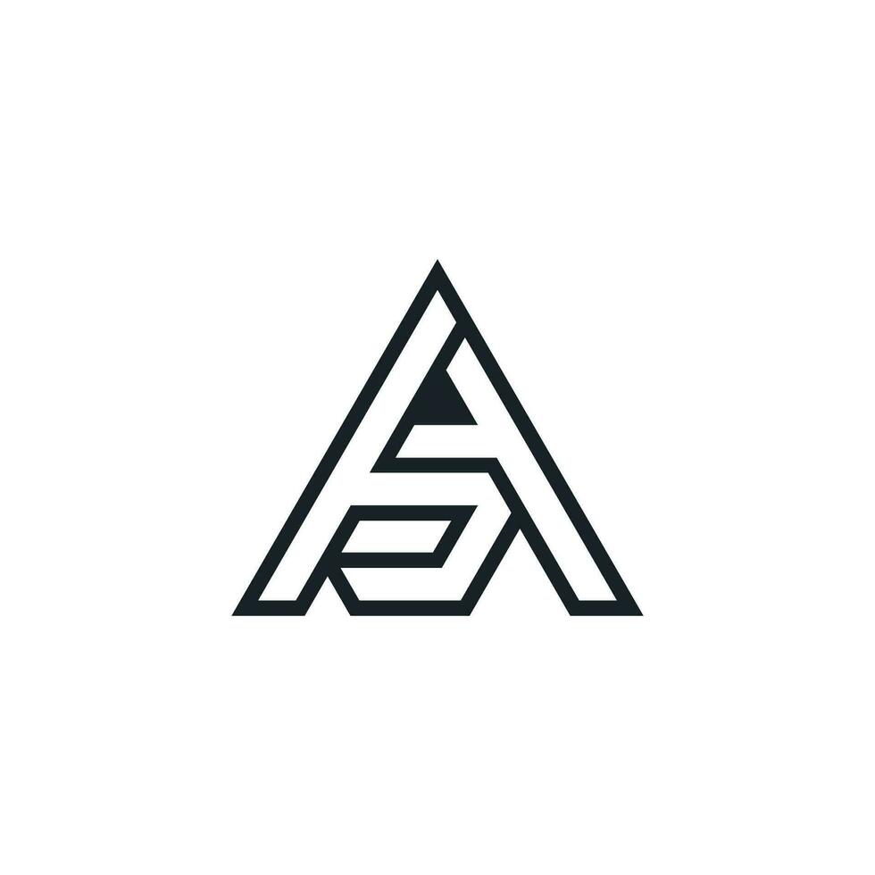 Letter AB or BA logo vector