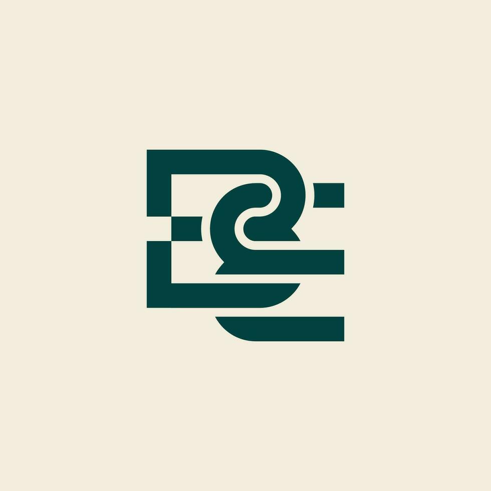 Letter BE or EB logo vector