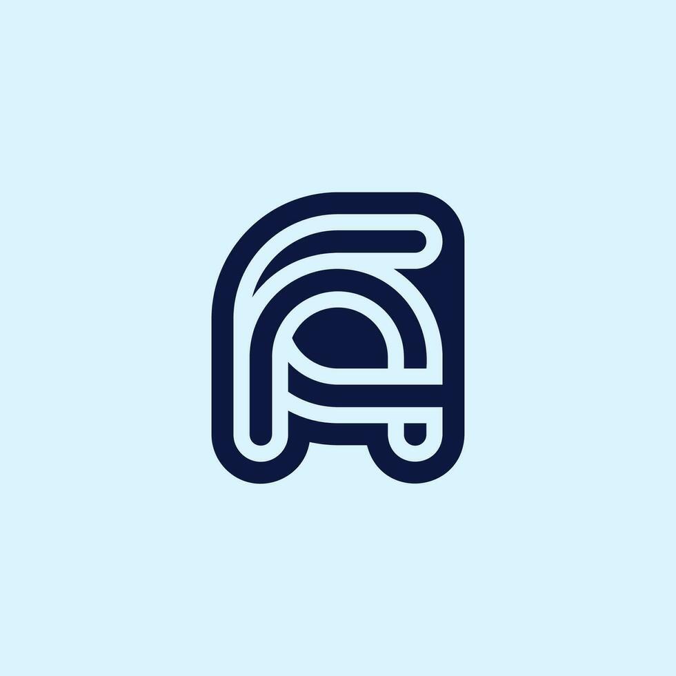 Letter CA or AC logo vector