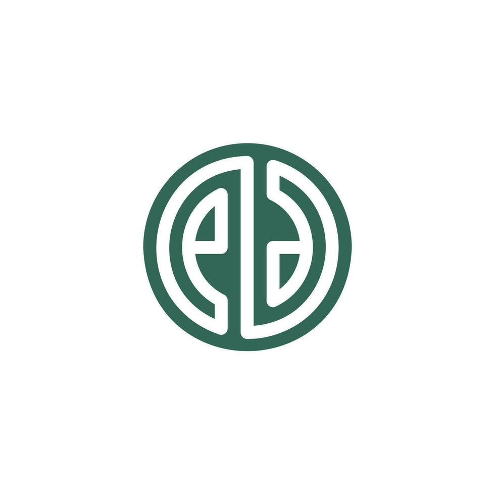 Letter EN or NE logo vector