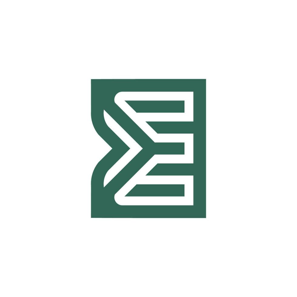 Letter EY or YE logo vector