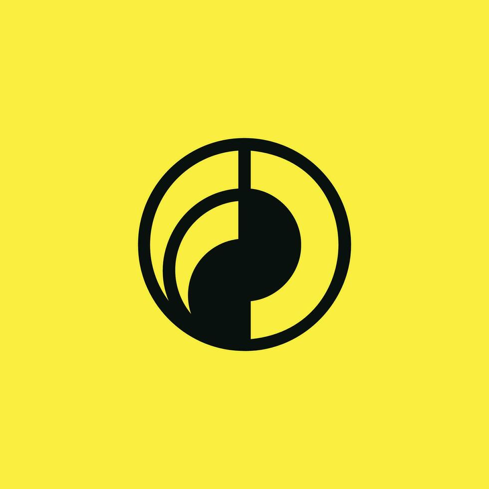 Letter FD or DF logo vector