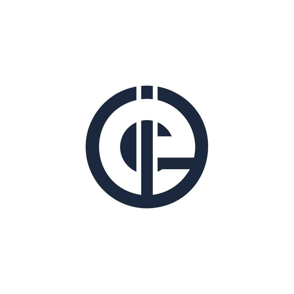 Letter IE or EI logo vector