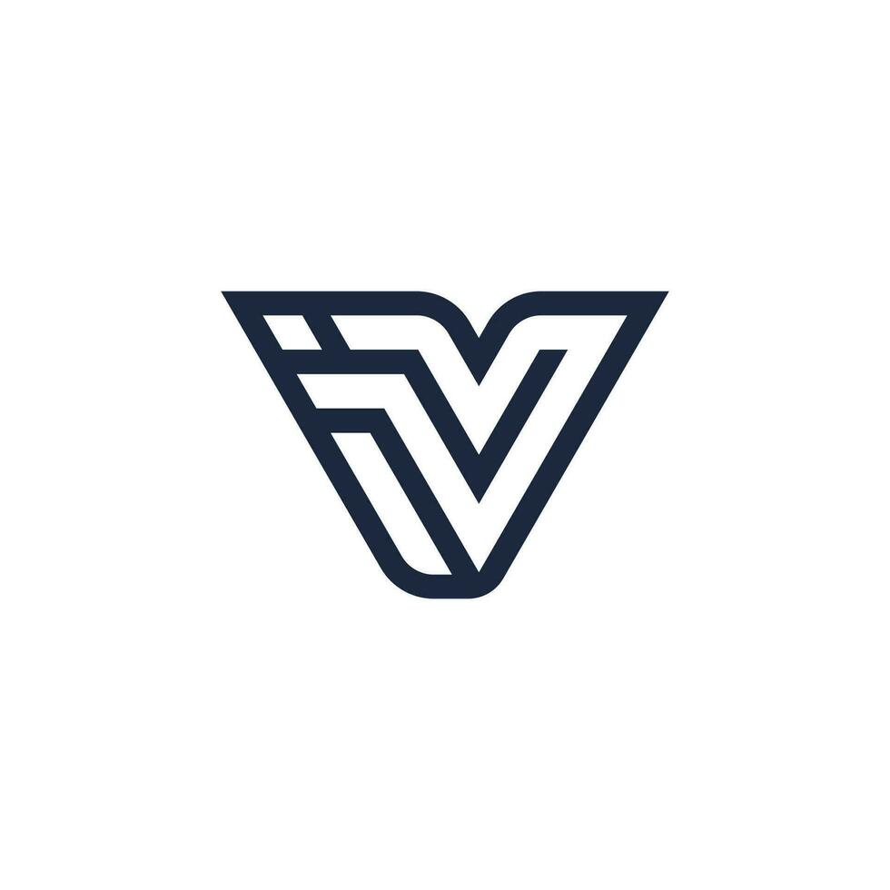 Letter IV or VI logo vector